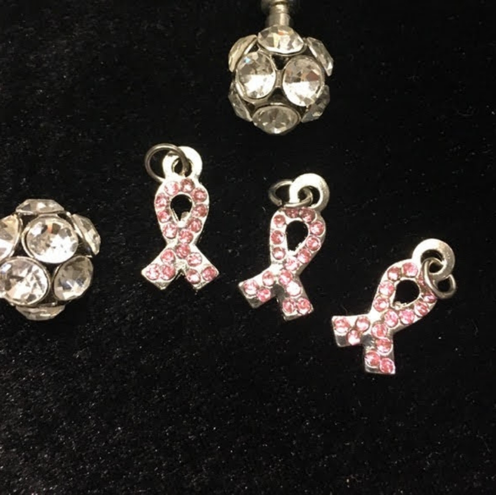 🎀1 bx left/ 4 boxes ✅Jewelry Charms Breast Cancer Awareness🎗️ - Picture 10 of 13